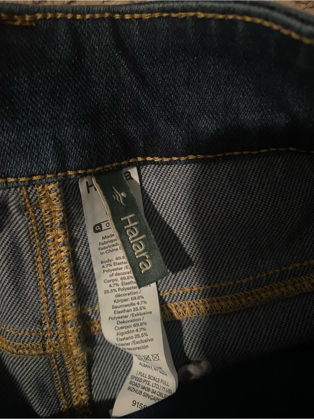 HALARA Dark Blue Wide-Leg Jeans - Picture 2 of 3